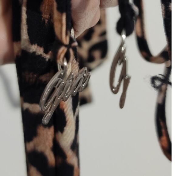 I.AM.GIA Kamilla Animal Leopard Cheetah Print Halter Mini Dress XL - Picture 7 of 12